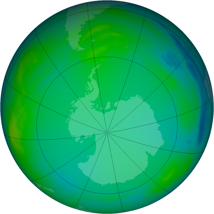 Ozone Map 1982-07-09